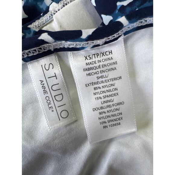 New Studio by Anne Cole Flounce Around Multi Off The Shoulder Bikini Top Size XS - Picture 6 of 6